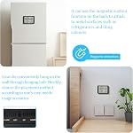 Indoor Digital Thermometer Hygrometer, LCD Display Room Temperature and Humidity Monitor with Alarm Clock, Magnetic Desktop Humidity Gauge Sensor for Home, Baby Nursery, Greenhouse, Office