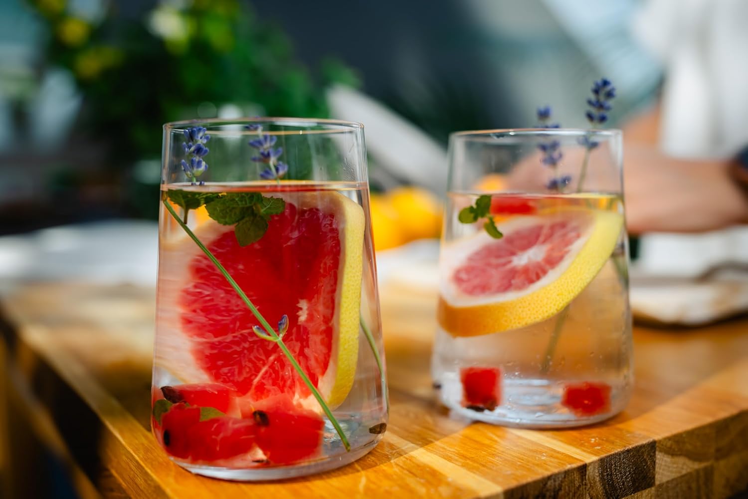 Krosno Water Glasses, Set of 6, 16.6 fl oz, Water Drinks Juice, Infinity Collection, Lead-Free Lightweight Glass, Everyday Drinking Glass, Dishwasher Safe, Made in Europe - Image 5