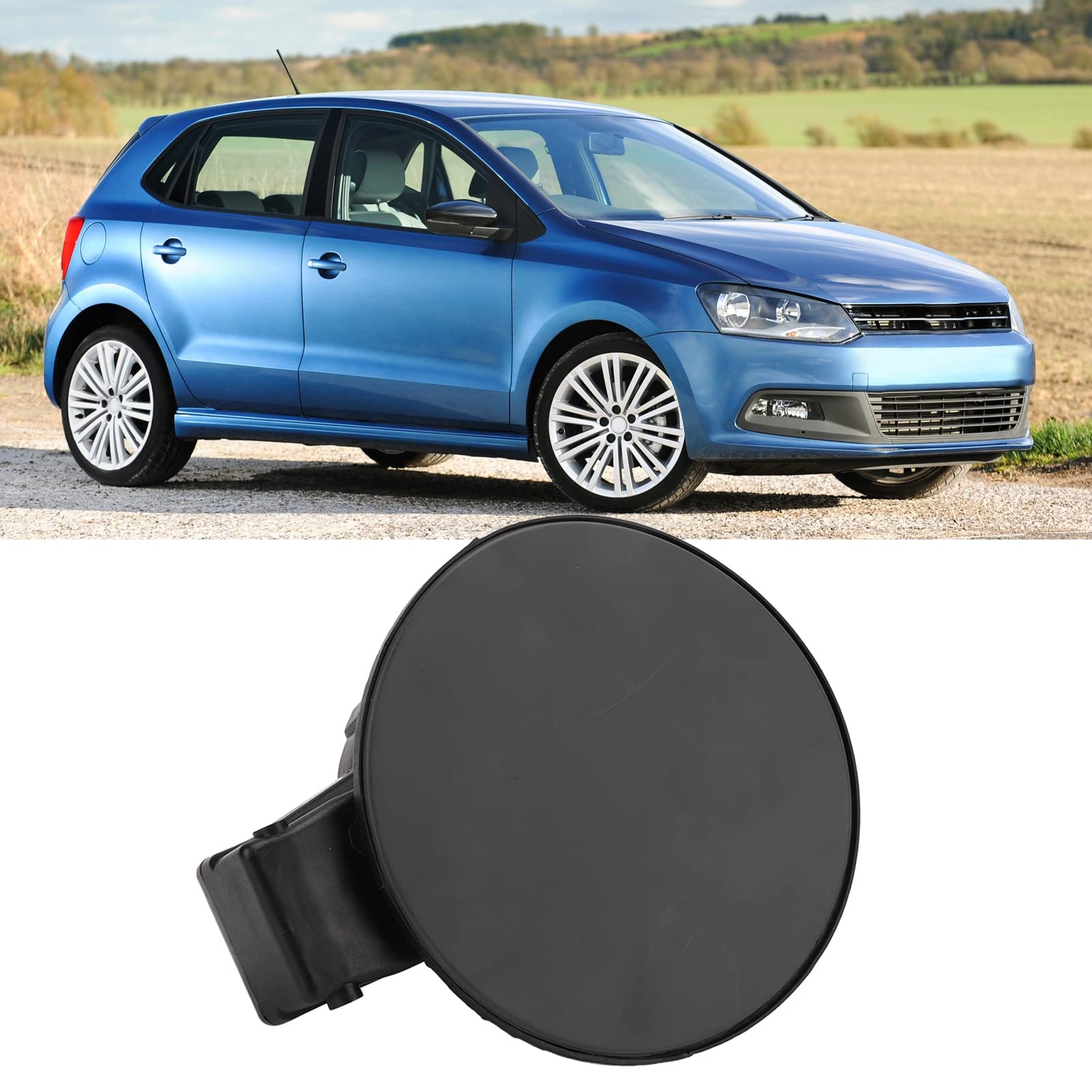 Coperchio del Tappo del Gas, Alloggiamento del Collo del Bocchettone di Riempimento del Carburante Akozon Sportello del Gas 6R0809857 Sostituzione per 6R 2010‑2018 Hatchback