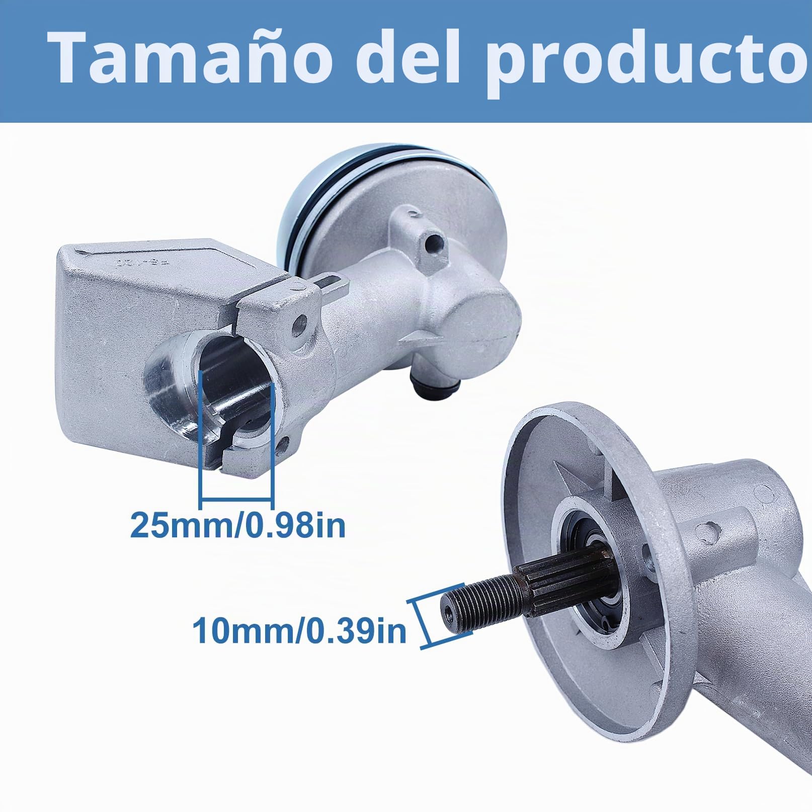 Kit de cabezales de engranaje para Stihl FS120 FS130 FS200 FS250 FS90 FS100 FR130 FR220 desbrozadora con bucle de aluminio Aluminio 41376400100 41306410300