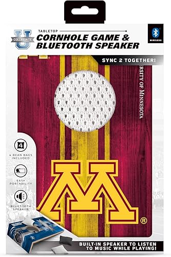 Vista 47 de SOAR Juego de Cornhole de mesa NCAA y altavoz Bluetooth