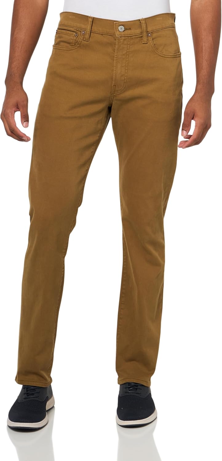 Lucky Brand Mens 410 Athletic Straight Brushed Twill