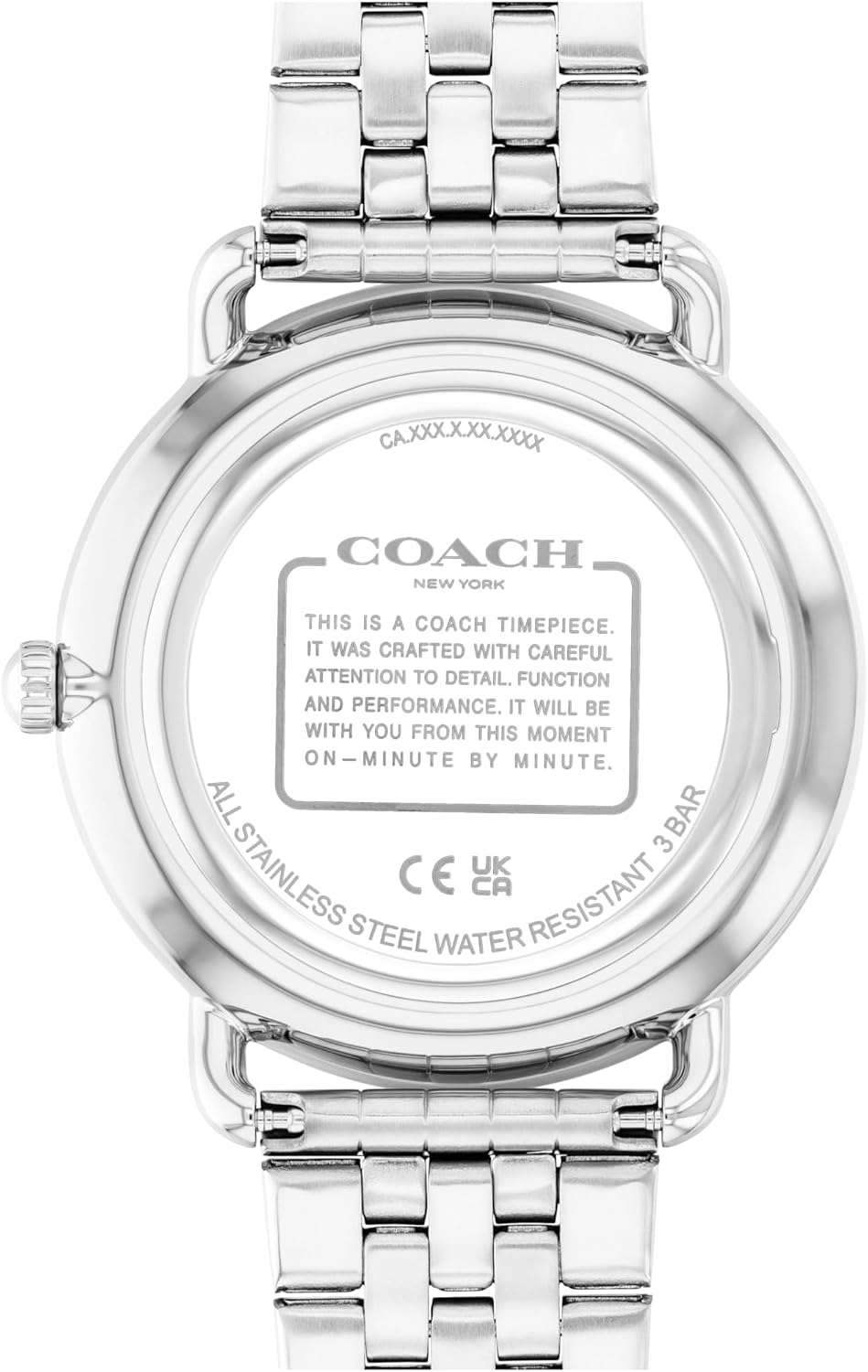COACH Elliot Men's Quartz Watch - 2 - Hand Analog Movement - Link Bracelet - Classic Style for Everyday Wear - Gift for Him - 43mm - Image 3