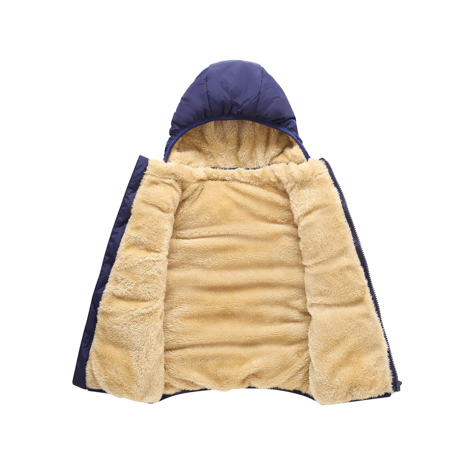Generisch Chaqueta de invierno para niña, abrigo de bebé, chaleco para niños y niñas, chaleco de forro polar, chaqueta sin mangas para niños pequeños, abrigo con desmontable