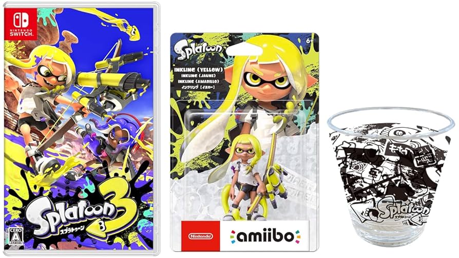 【専用箱付き】スプラトゥーン3＋amiibo3体セット☆新品☆アクリルタンブラー Amazon.co.jp: 【オリジナル輸送箱で配送】スプラトゥーン3