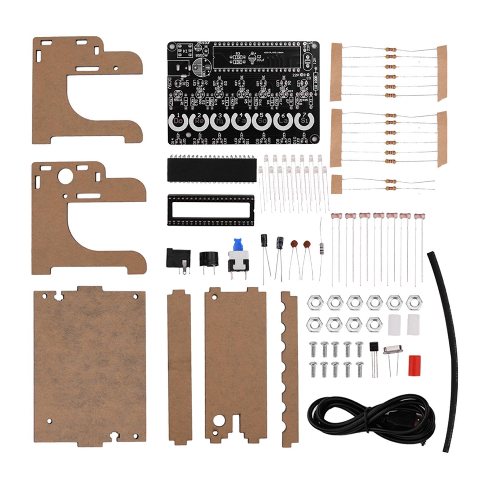 ATORSE Soldering Practice Set Stable Keyless MCU Microcomputer for Beginners Adults Part-image-30