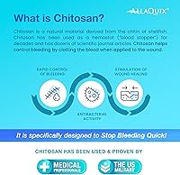 Vista 6 de Kit para detener el sangrado rápido, primeros auxilios con gasa AllaQuix Stop Bleeding (diluyente de sangre)