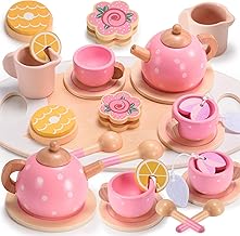 Geebiiny Set da Te Bambina Cucina Bambini Pentolini Gioco Bambini Accessori Cucina Giocattolo - Unicorno Bambina Regalo