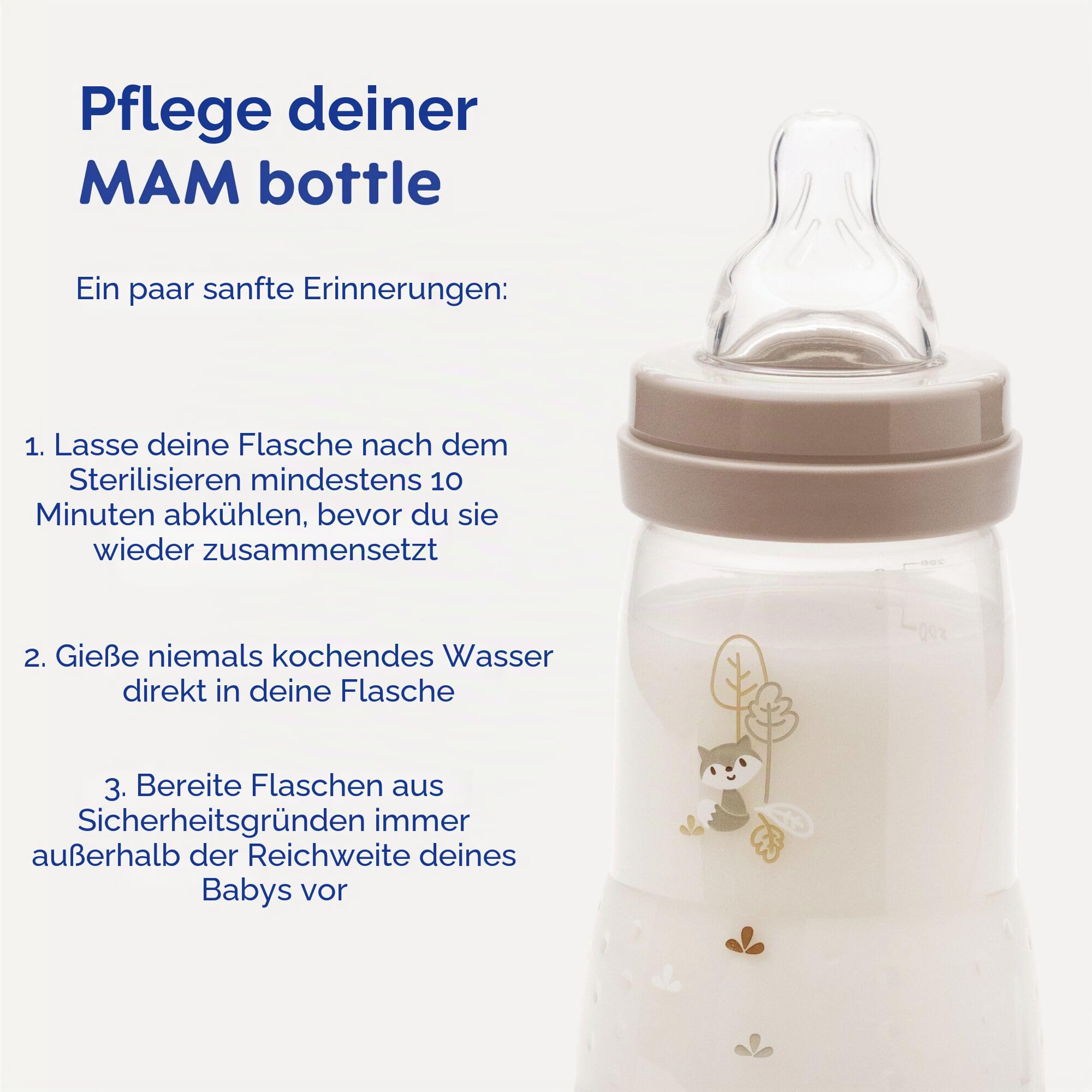 MAM Easy Start Self Sterilising Anti-Colic Baby Bottle 3 Pack (3 x160 ml) with Slow Flow MAM Teats Size 1, Newborn Essentials, Blue (Designs May Vary)