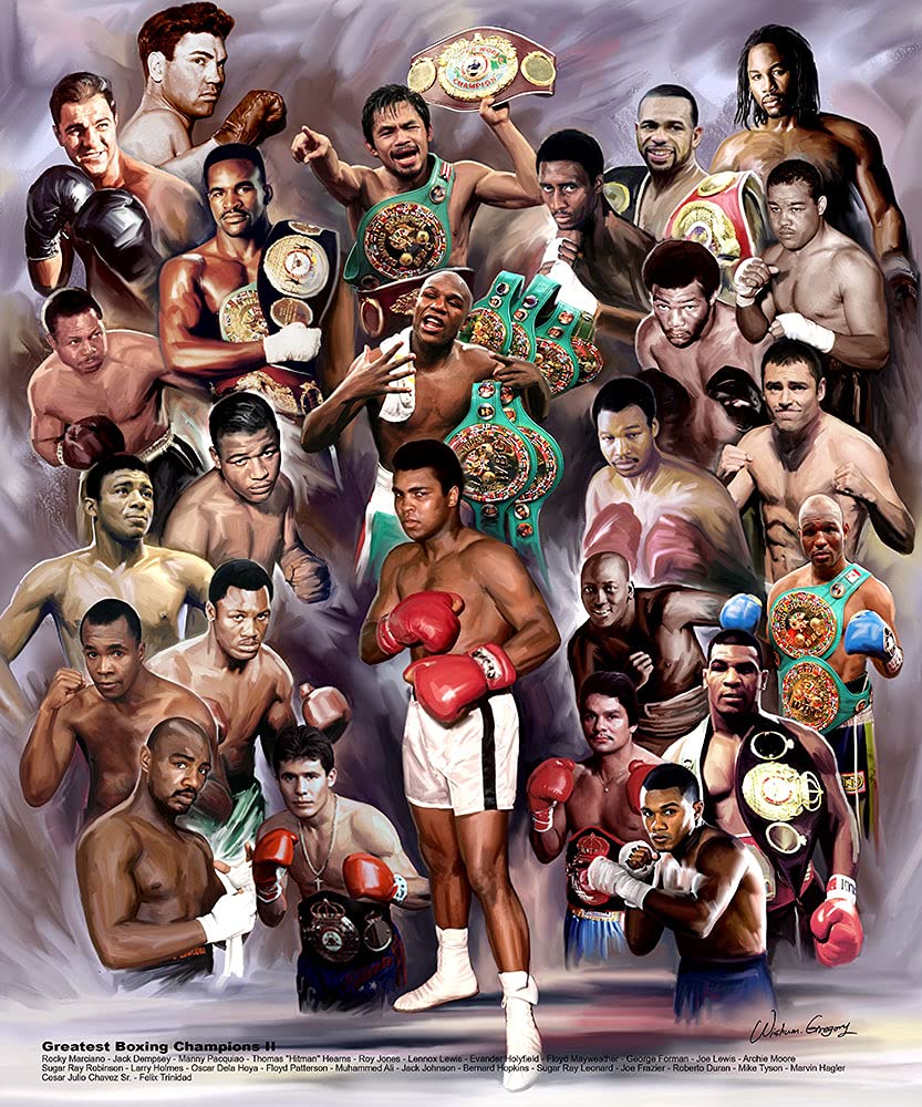 Amazon.com: Wishum Gregory Art Greatest Boxing Champions II, Print