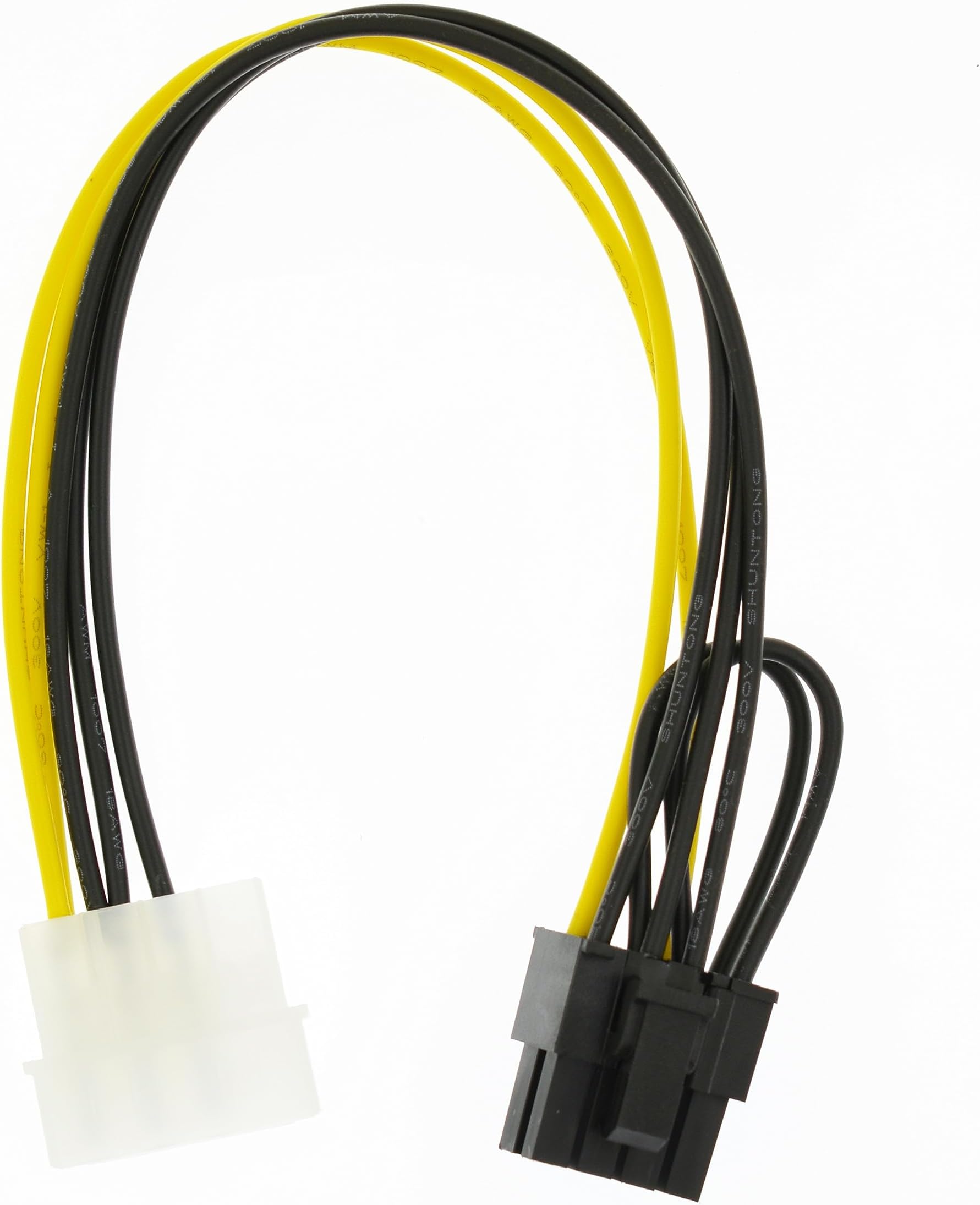 4 Pin Molex to 8 Pin (6+2Pin) Video Card GPU Power Supply Cable 8.6inch 22cm