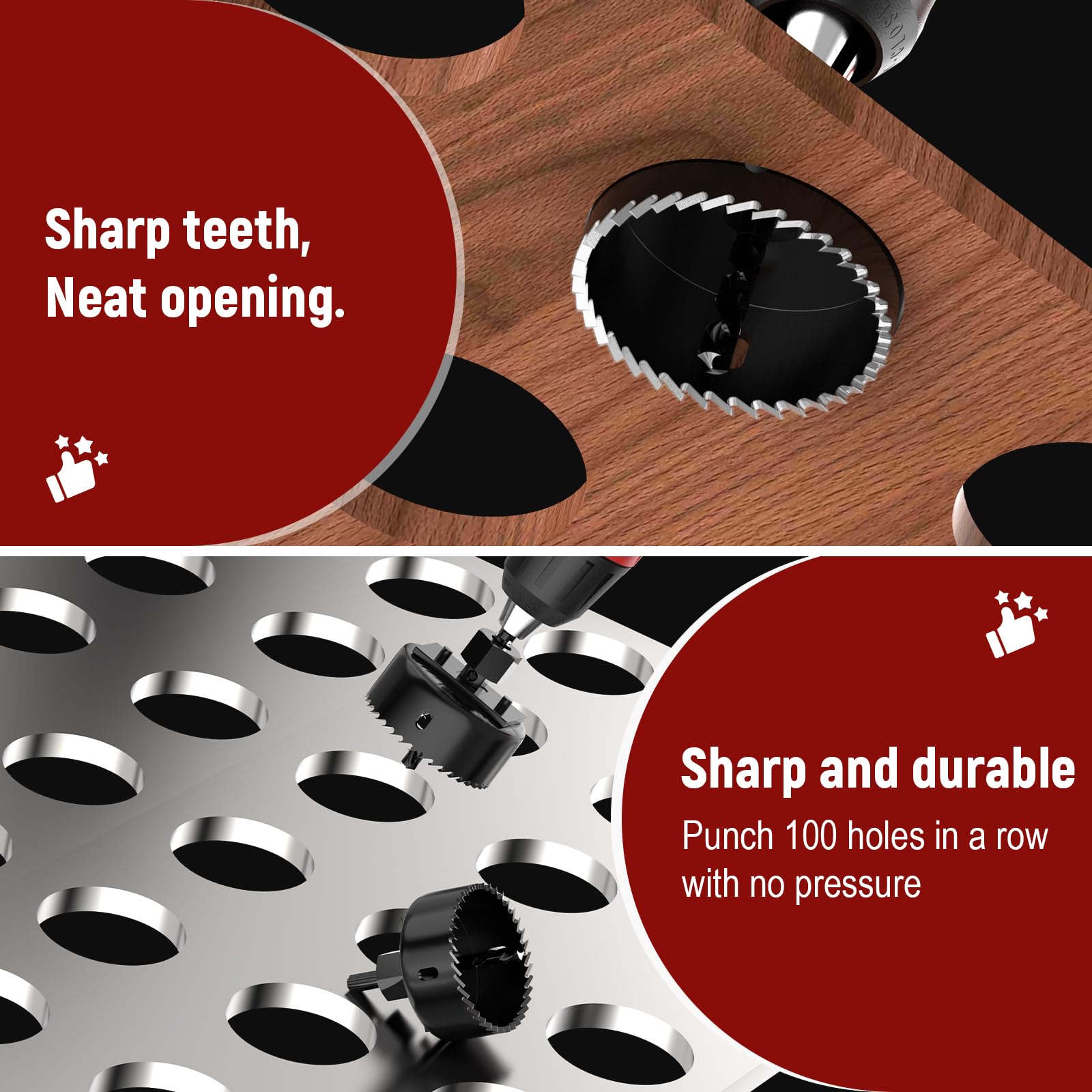 12-Piece Hole Saw Kit - Drill Bits & Accessories -6