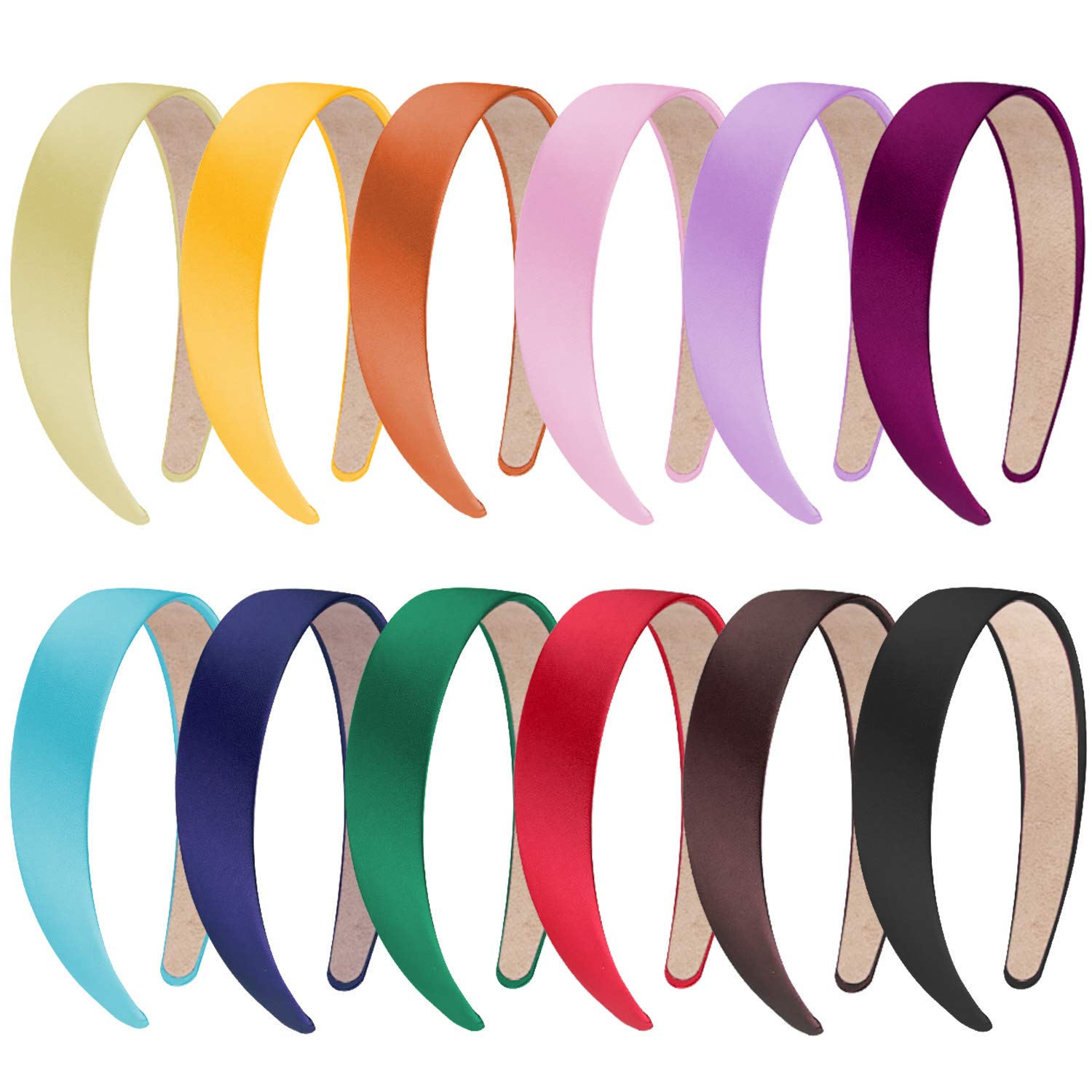 Buy Siquk 12 Pieces Satin Headbands 1 Inch Wide Non Slip Headband Colorful Headbands Diy Hair Headband For Women And Girls 12 Colors Online In Indonesia B08ckr2dfn Buy Siquk 12 Pieces Satin Headbands 1 Inch Wide Non Slip Headband Colorful Headbands Diy Hair Headband For Women And Girls 12 Colors Online In Indonesia B08ckr2dfn