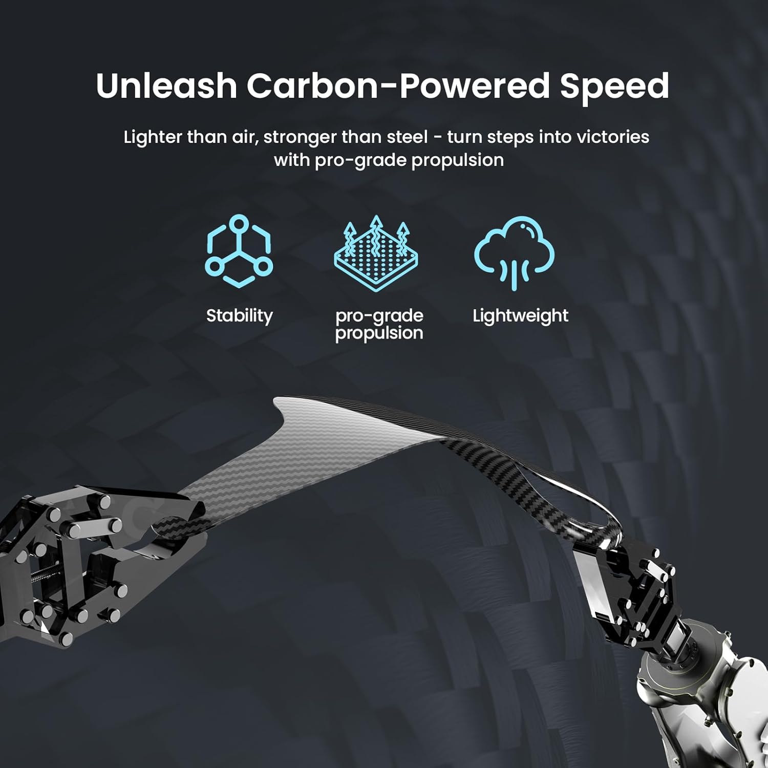 Carbon Fiber Insole for Men & Women - Performance Sport Insoles - Metatarsal Pain Relief Inserts - Turf Toe Relief for Athletes - L - Men: 9-9.5 - Image 2