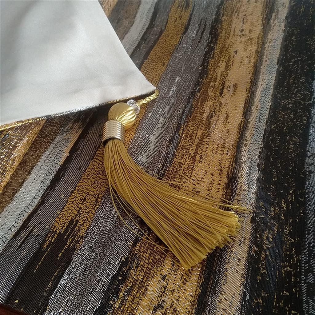 Color Straight High-Precision Table Runner European-Style Dining Table and Coffee Table American Bed Towel Soft Fabric (Color : Blue) (Gold )