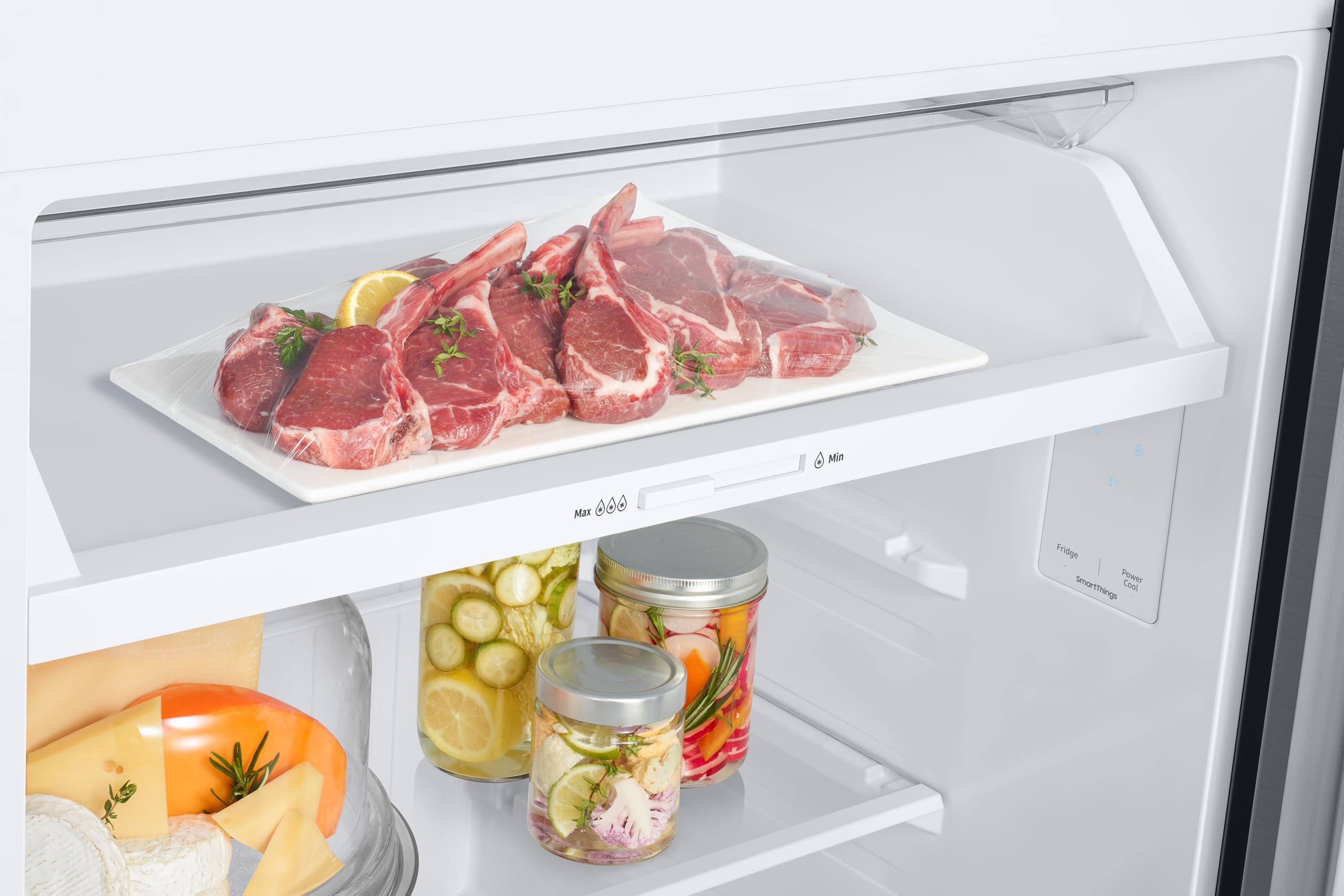 Samsung Frigorífico 2 Puertas No Frost 182.5cm 465L SpaceMax RT47CG6626S9ES | All-Around Cooling, Ahorra hasta un 30% de energía gracias a la IA, Cajón Optimal Fresh+, Compresor duradero