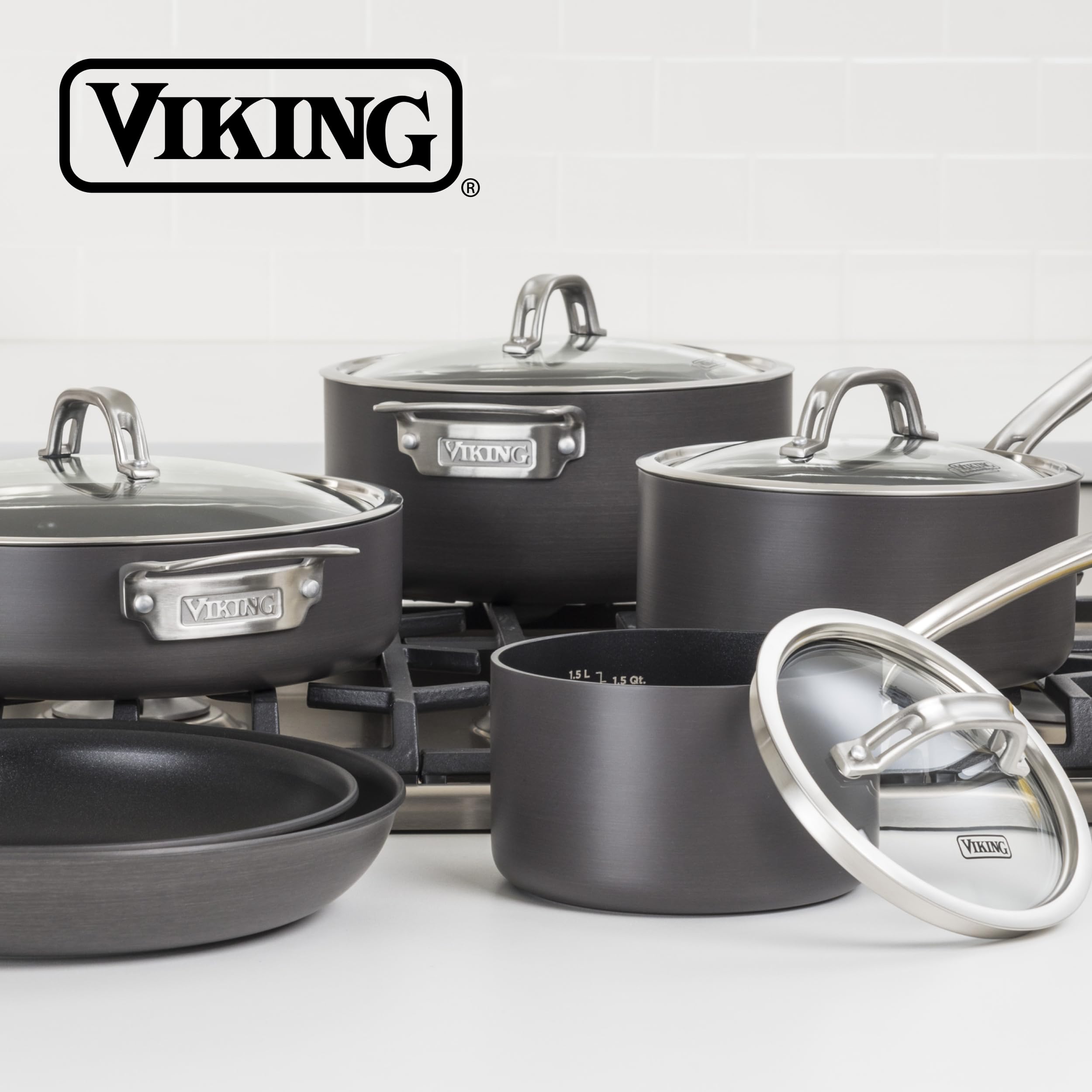 ノンスティック調理器具セット Amazon.co.jp: Viking Culinary 硬質アルマイト ノンスティック調理