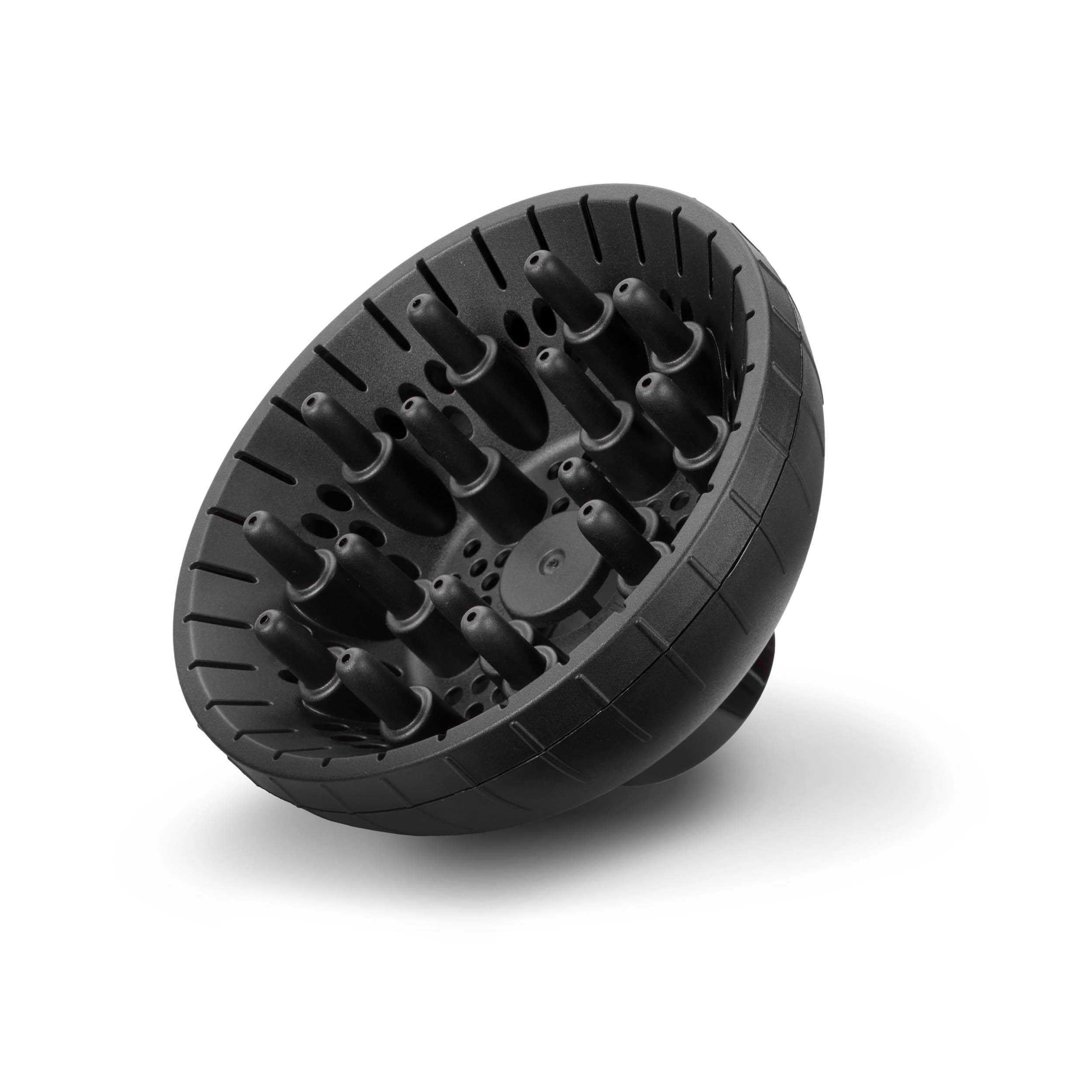 BaByliss Sèche-cheveux Shine Pro 2200 - 2200W, Technologie ionique, Technologie anti-frisottis, Diffuseur et concentrateur inclus, Fabriqué en Italie, Noir, 6713DE