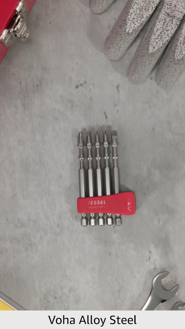 IMPACT BALL Torsion Bit with Mag Charge Holder ( 1 (1), 2 (3), 3 (1