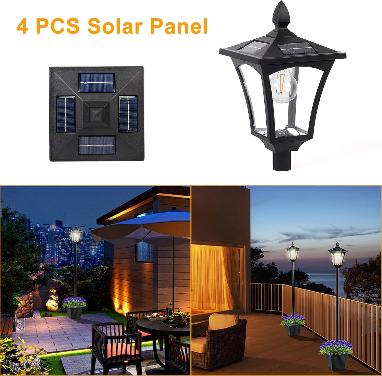 Best Cyber Monday 🔥 Solar Lamp Post Light, 65” Outdoor Post Lights Solar Powered with Flower Planter, Waterproof Lighting Poles for Outside Deck Street Patio Porch Decorations, Cool White Creative Product Solar Lamp Post Light, 65” Outdoor Post Lights Solar Powered with Flower Planter, Waterproof Lighting Poles for Outside Deck Street Patio Porch Decorations, Cool White