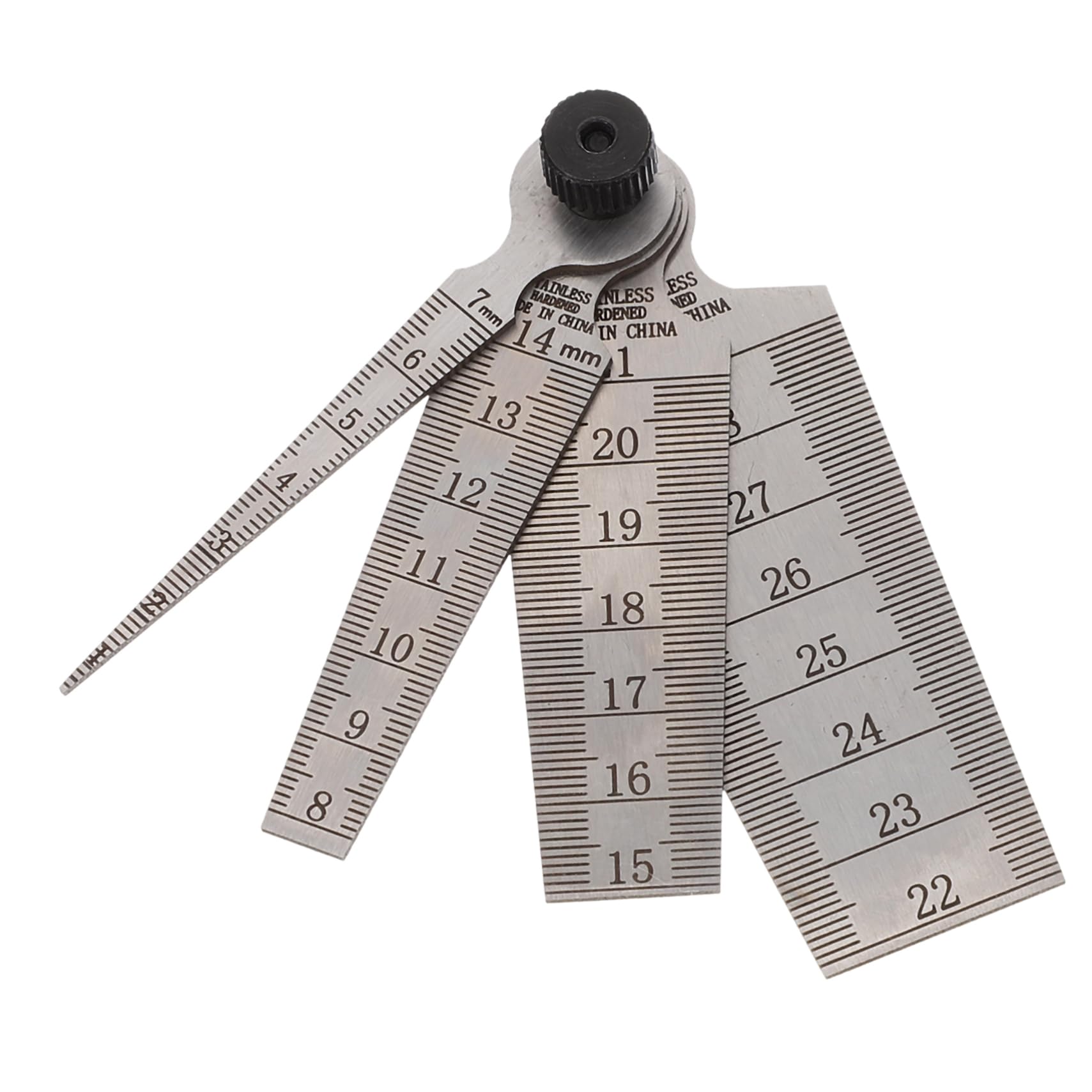 FUNOMOCYA 4pcs Gap Gauge Tools Feeler Gauges Fail Gauge Gaps Gauge Gap Width Measuring Tool Thickness Gauge Offset Feeler Gauge Gap Measuring Tool Tapered Ruler Stainless Steel Wedge Shape