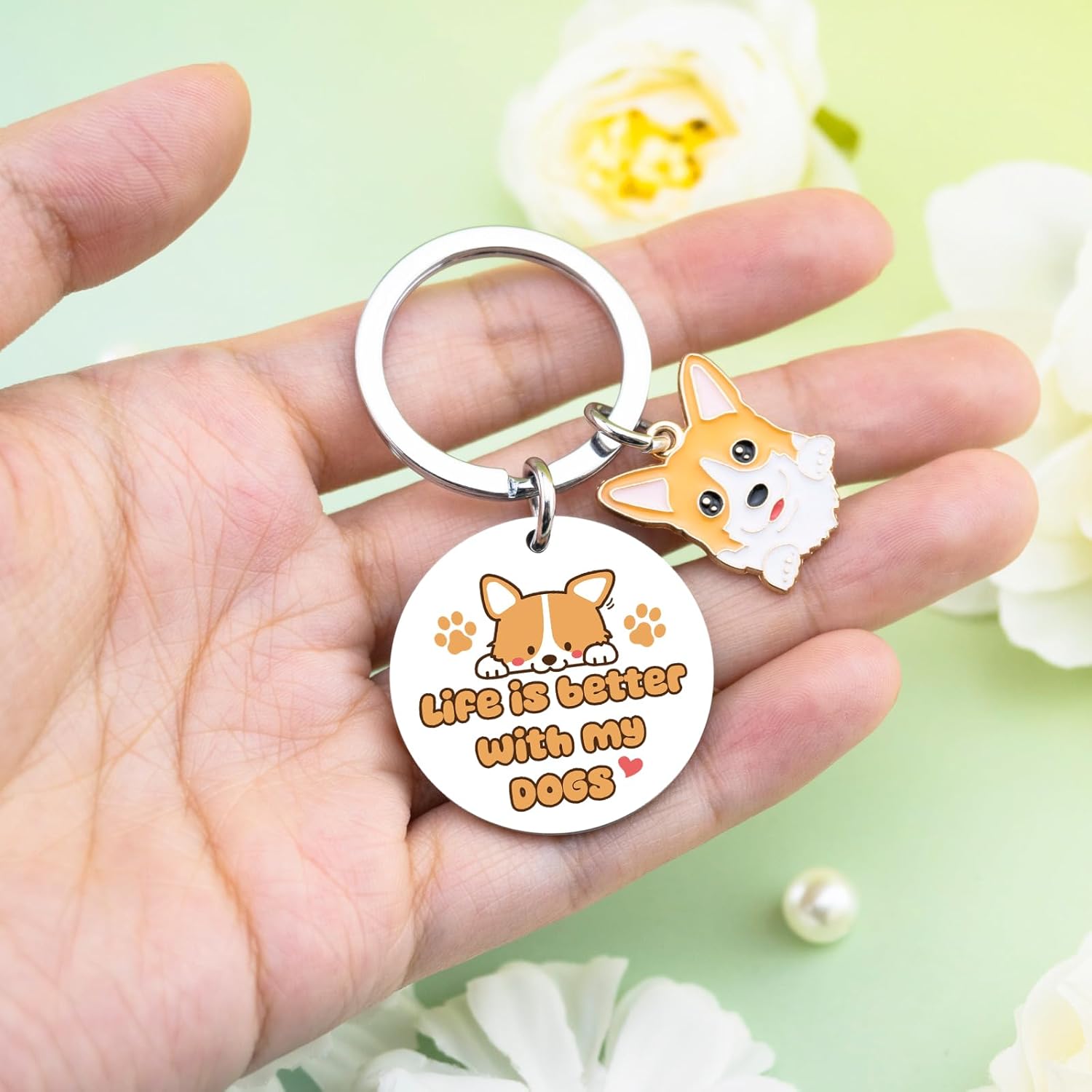 Dog Keychain for Dog Mom Dad Lover Women Men Sister Best Friend Boyfriend Girlfriend Wife Pet Memorial Gifts for Dogs Husky keychain for Birthdays Christmas Gifts for Dogs - Image 6
