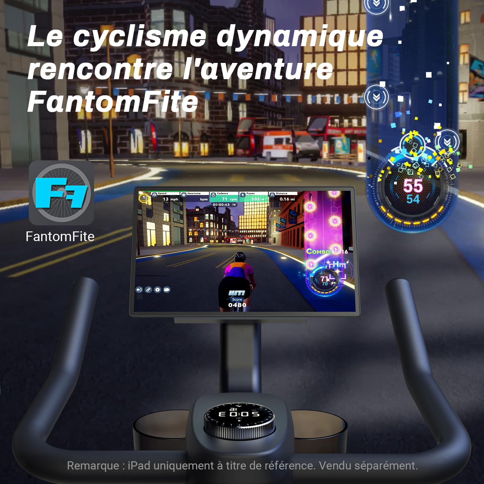MERACH Vélo d'Appartement pour la Maison - Vélo de Fitness d'Intérieur Silencieux avec Résistance Réglable, Écran LCD, Siège Confortable, pour Entraînement Cardio, App Exclusive, Capacité Max 136KG