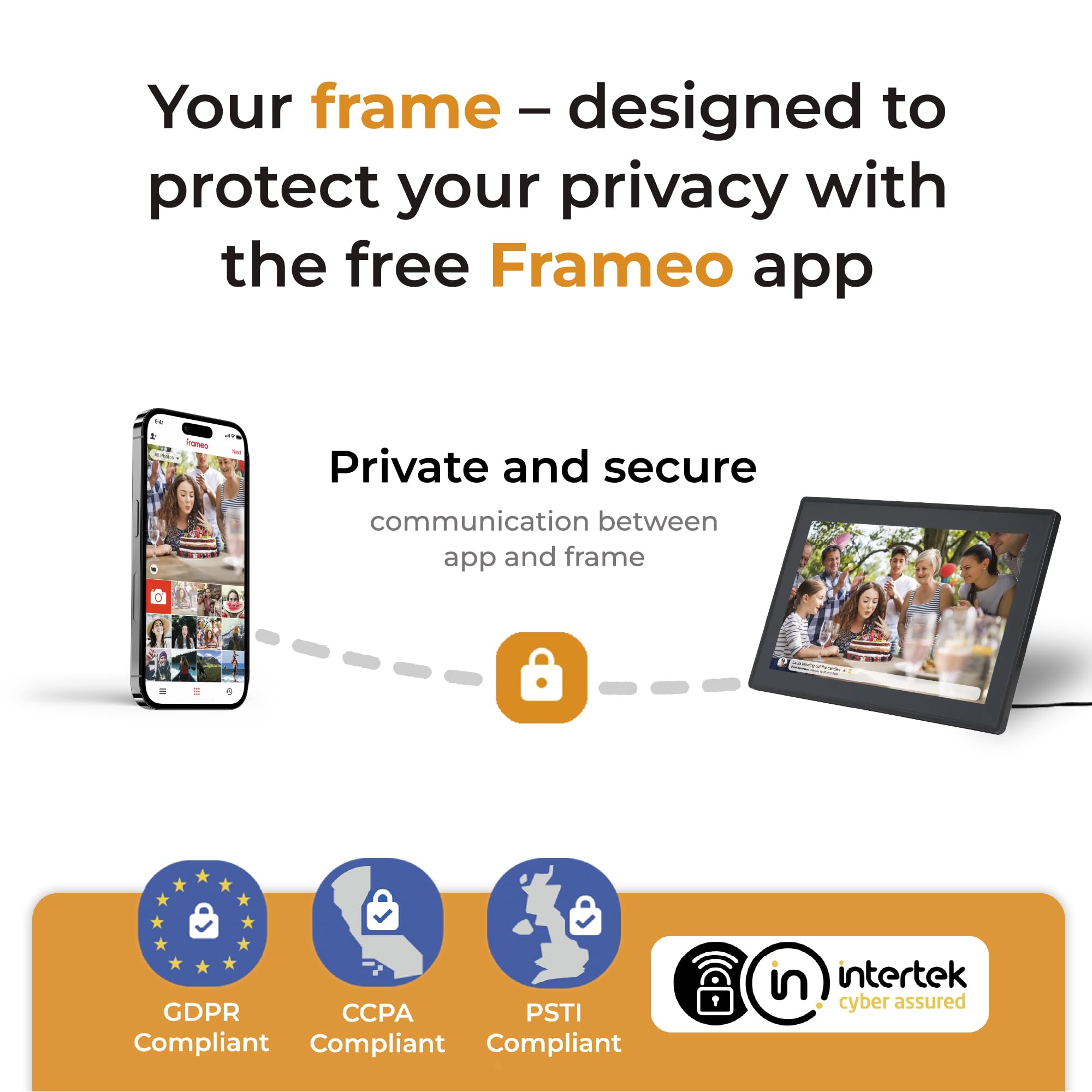 Denver PFF-1515B cyfrowa ramka na zdjęcia Wi-Fi – ekran dotykowy Full HD IPS 15,6", zintegrowane oprogramowanie FRAMEO, bezprzewodowe udostępnianie, automatyczne wyłączanie nocne, pamięć 16 GB, czarna