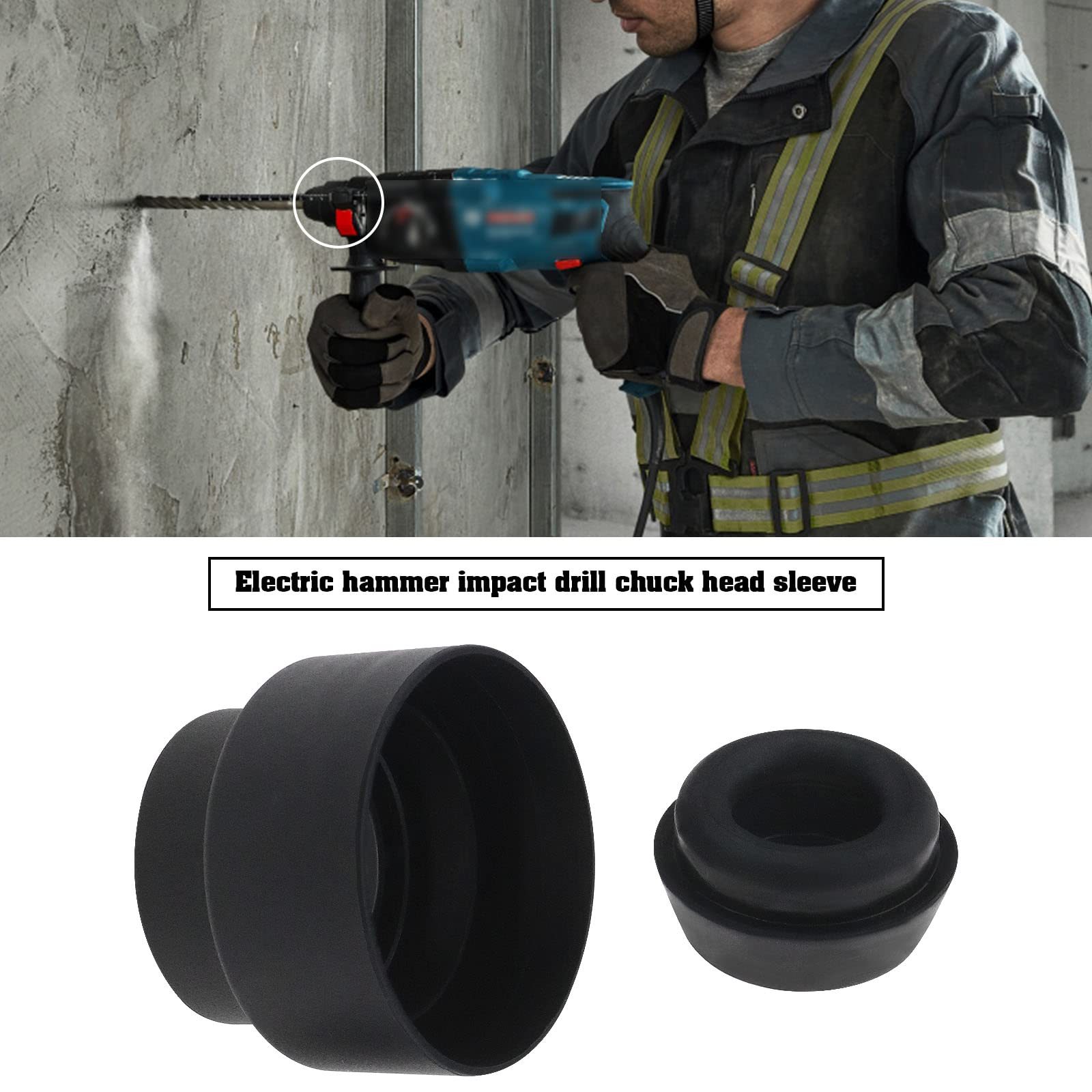 Capuchon De Mandrin SDS Plus VGOL Pour Perceuse Bosch GBH2-26 - Protection Métal/Caoutchouc