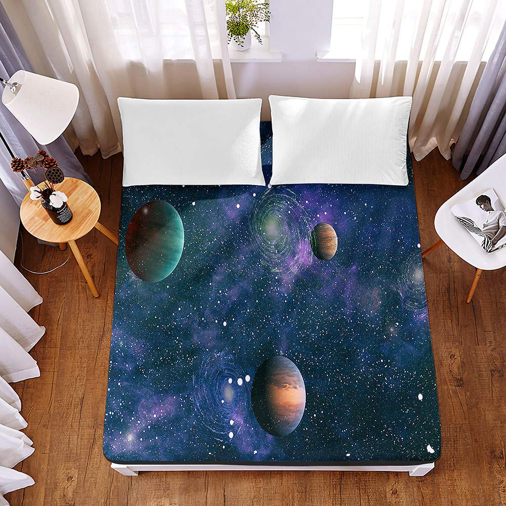 Drap housse anti-glisse 140x200 pour matelas épais 30cm