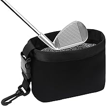 Golf Club Scrub Bag Cleaner Pouch Golf Ball Cleaning Bag Washer Pocket Wipe Cleaning Detachable Club Scrub for Women and Men