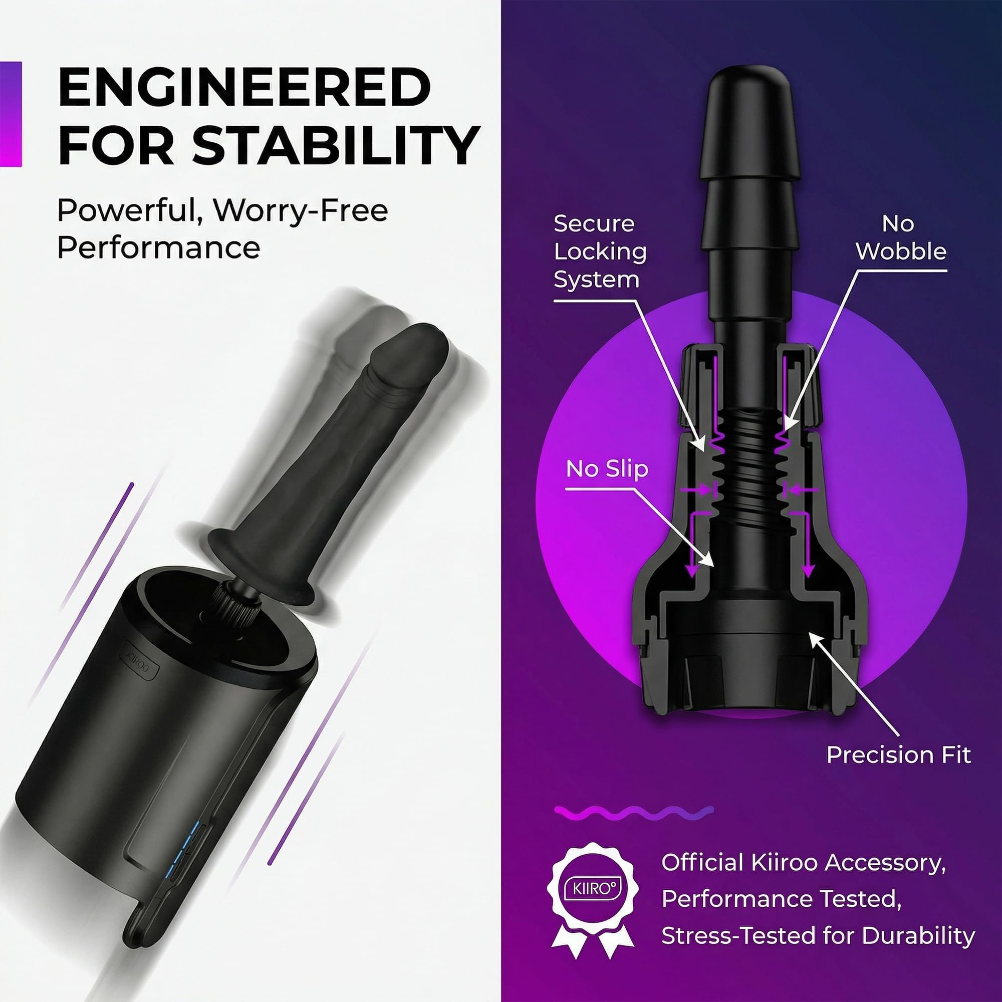 Adattatore Dildo Kiiroo Keon - Trasforma il Tuo Masturbatore Maschile Keon in una Macchina del Sesso Automatica