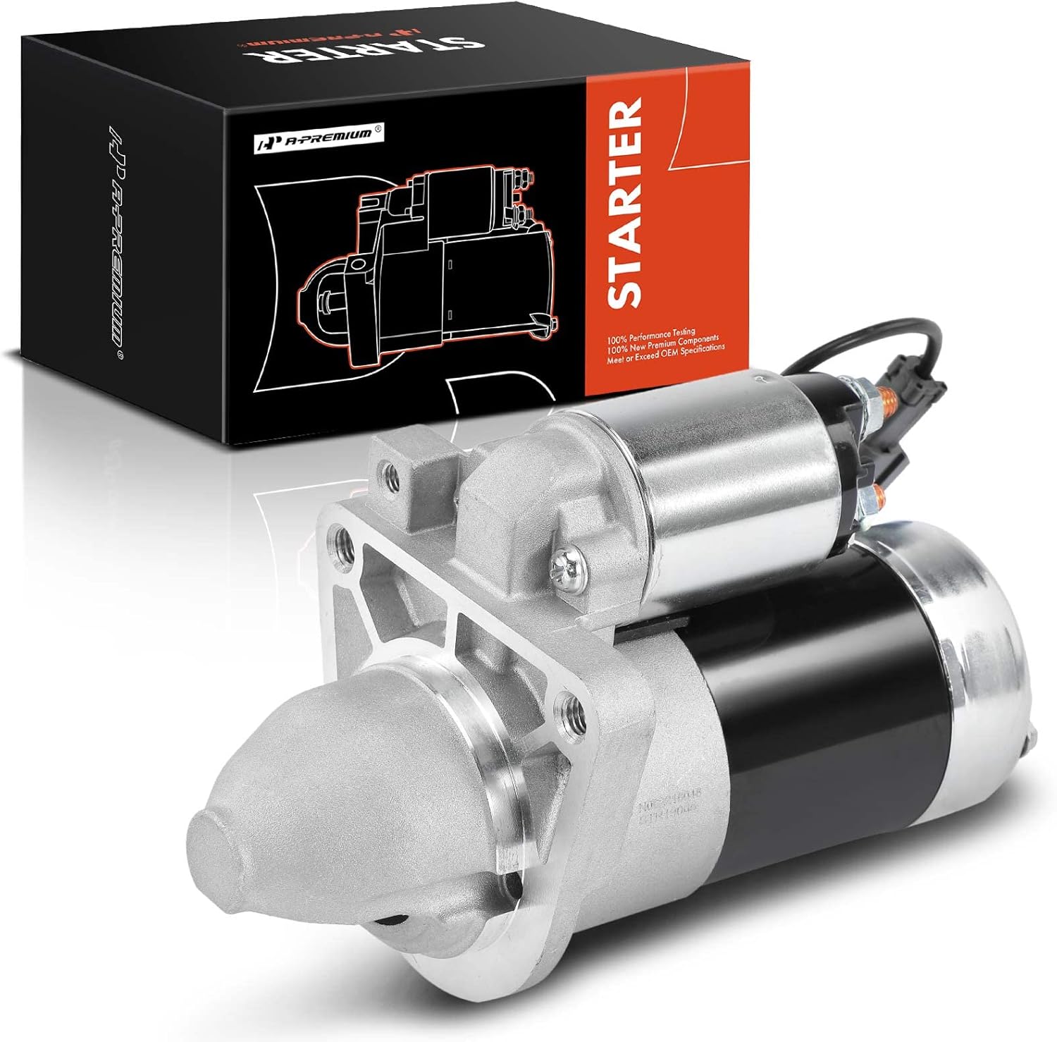 A-Premium Starter Motor Compatible with Nissan Titan 2007-2010 V8 5.6L, Armada 2007-2009 V8 5.6L, 12V 2.0KW 11 Teeth Clockwise, Replace# M001T30571, 23300-ZJ50A