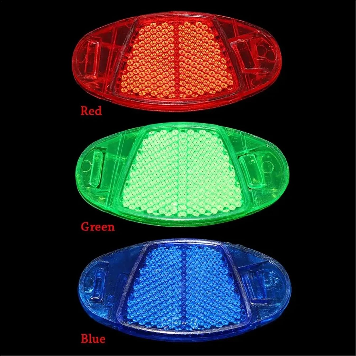Bike Reflectors 24pcs Bicycle Spoke Reflectors, Safety Warning Wheel Lights for Cycling