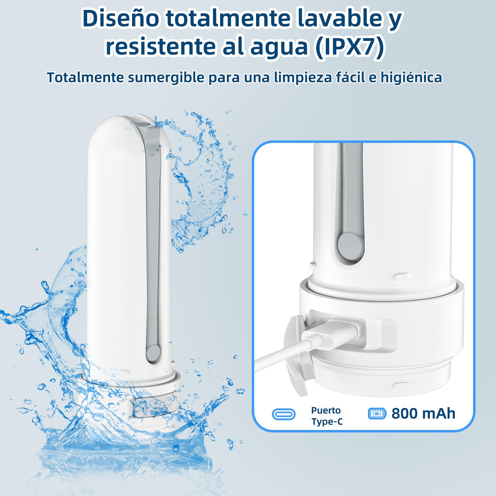 Bidet de Voyage Portátil 400 ml IPX7 Douche 3 Pressions Soins hémorroïdes Camping