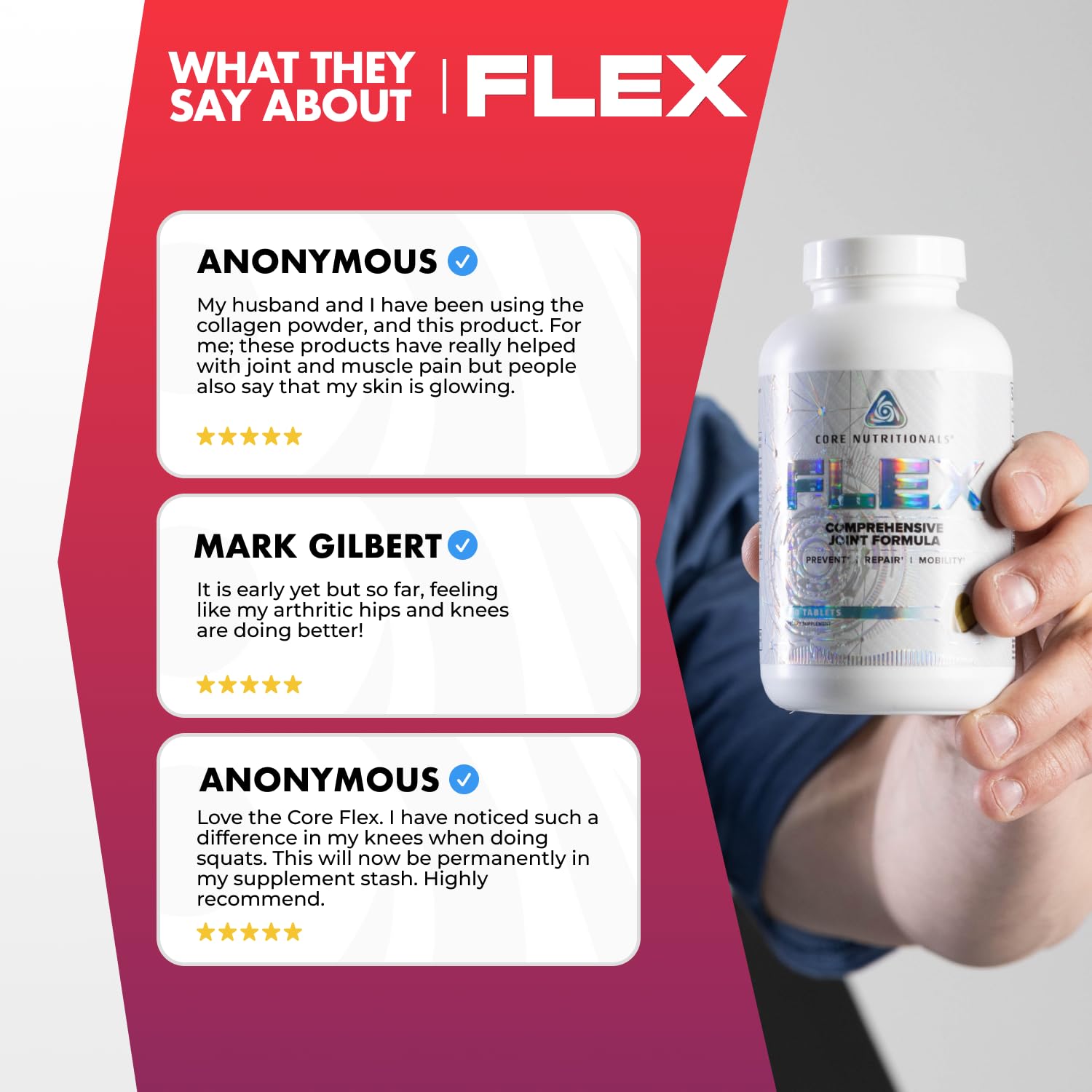 Core Nutritionals Flex Comprehensive Joint Formula, 240 Tablets — Amazon image 5