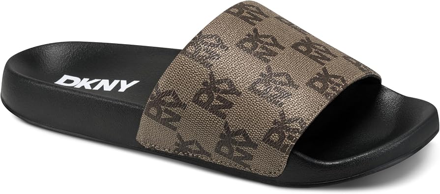 DKNY Women's Zella-Flat Slide 15mm Sandal