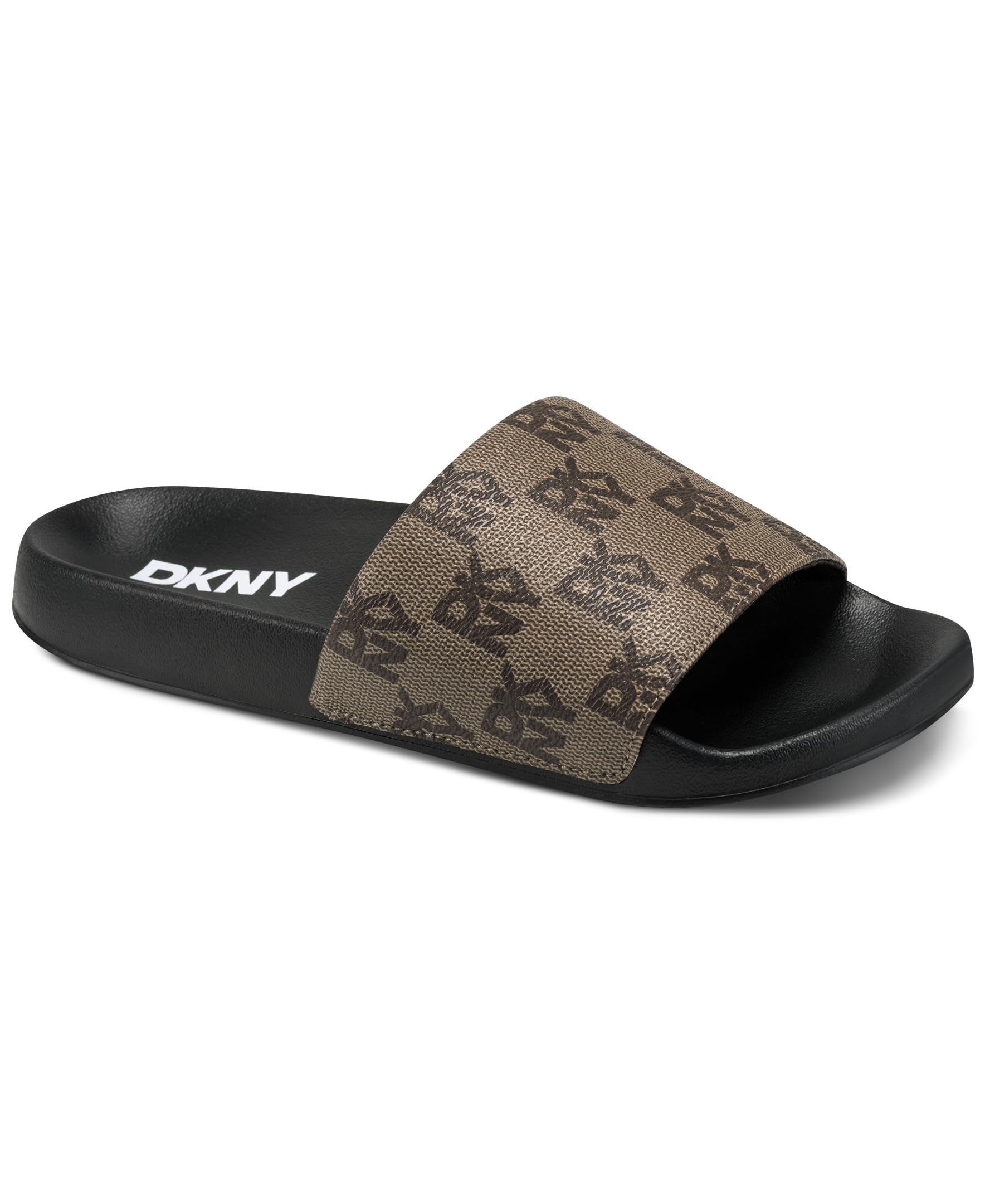 DKNY, Women's sandals, Zella, flat slide, 15 mm, chino, 35