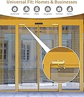 Vista 4 de Cerradura de puerta comercial de alta resistencia de gran tamaño con acabado dorado mate, sistema de cierre automático hidráulico