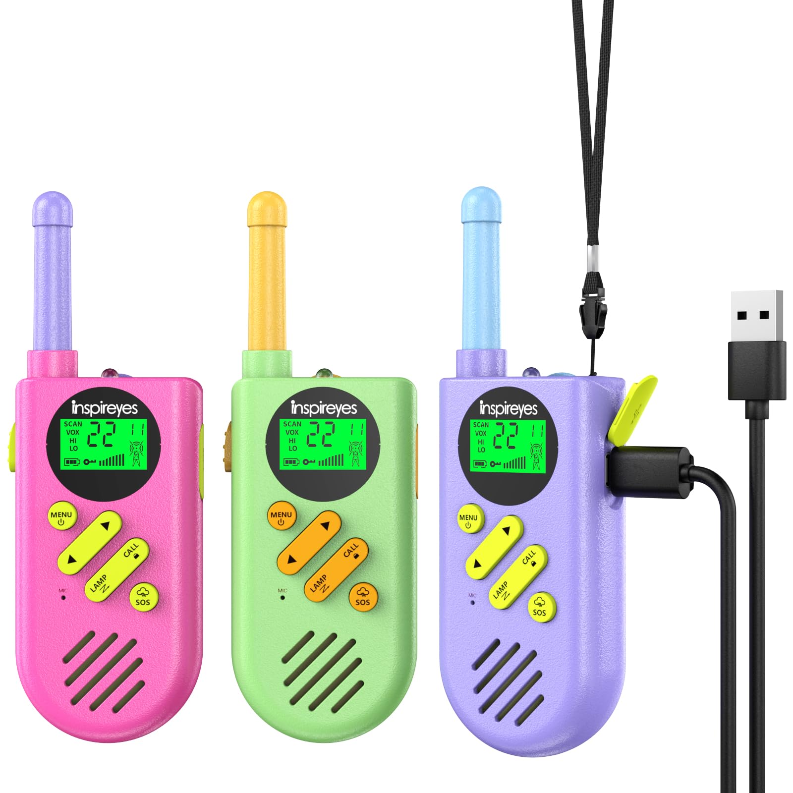 Walkie Talkies for Kids Rechargeable