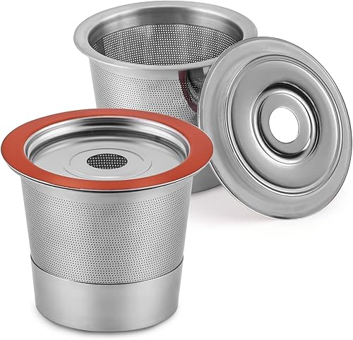 Filtros reutilizables de cápsulas de café K Cups para cafeteras Keurig 1.0 y 2.0 de taza individual, KCups recargables universales, filtro Keurig,