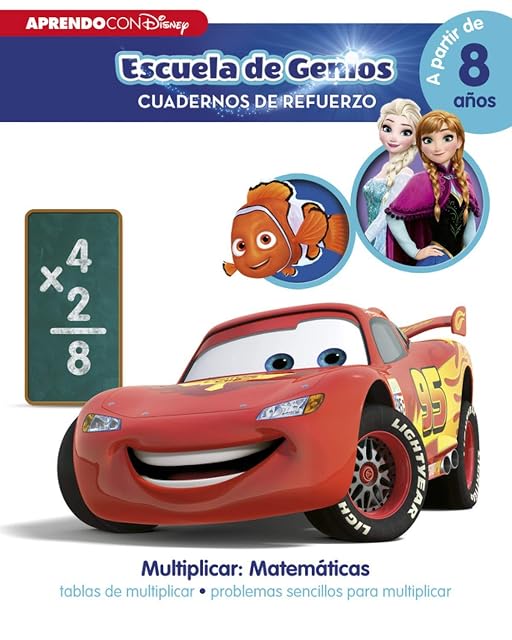 Portada de Multiplicar: Matemáticas: tablas de multiplicar · problemas sencillos para multiplicar