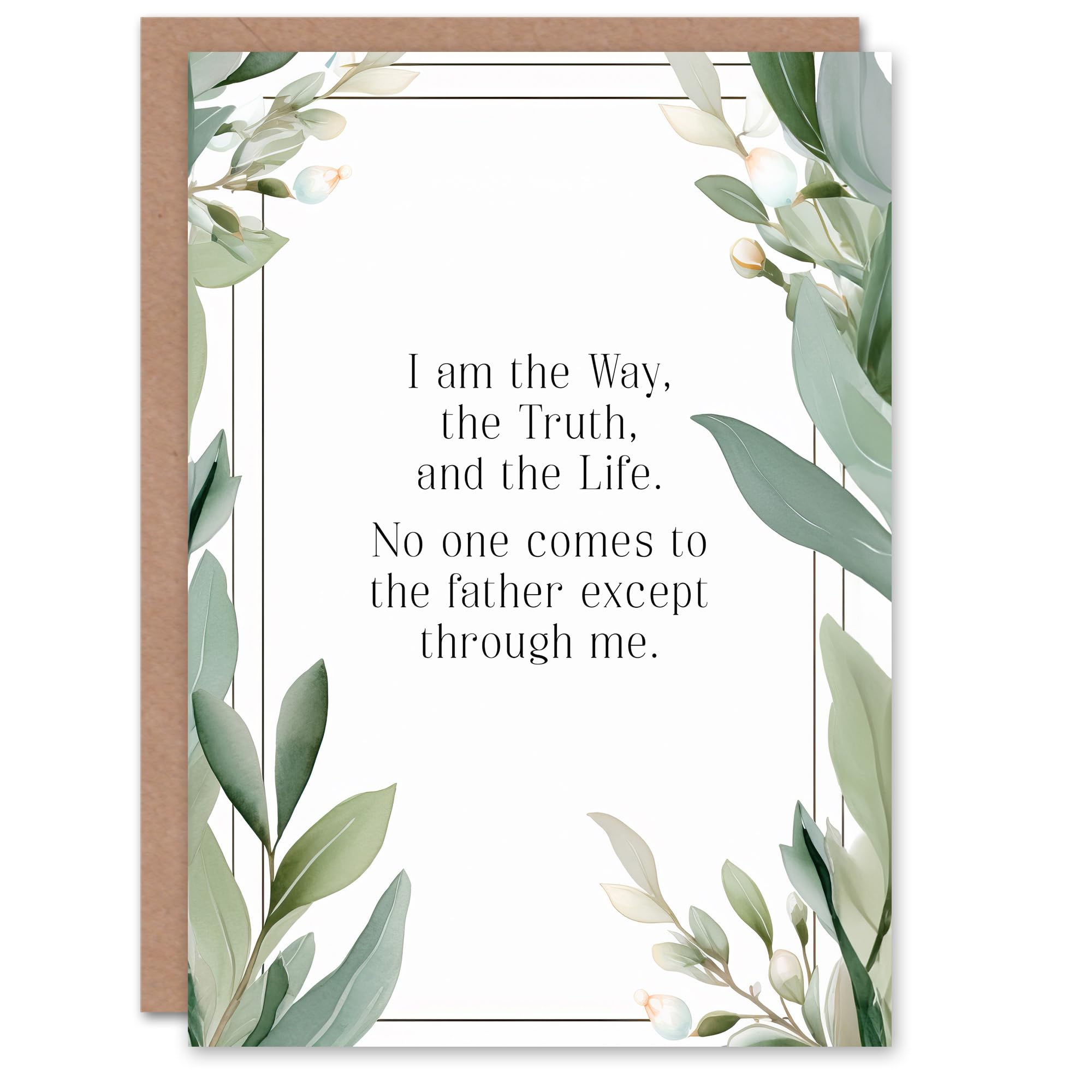 Artery8 Christian Birthday Card - Bible Quote - Green