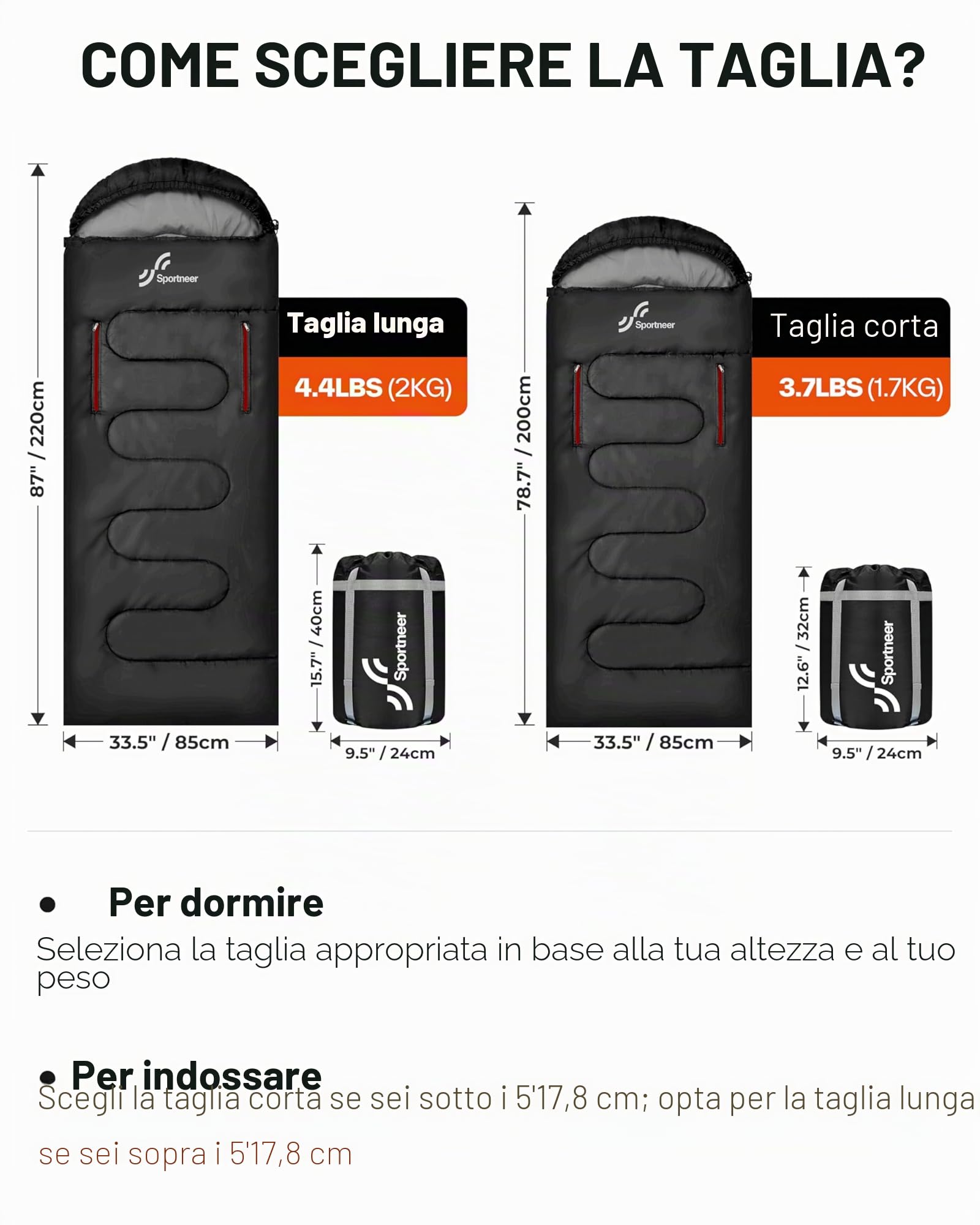 Sacco a pelo 3-4 stagioni, 220 x 84 cm, impermeabile, leggero, per campeggio, viaggi e attività all'aperto, ideale per adulti 1,9 kg