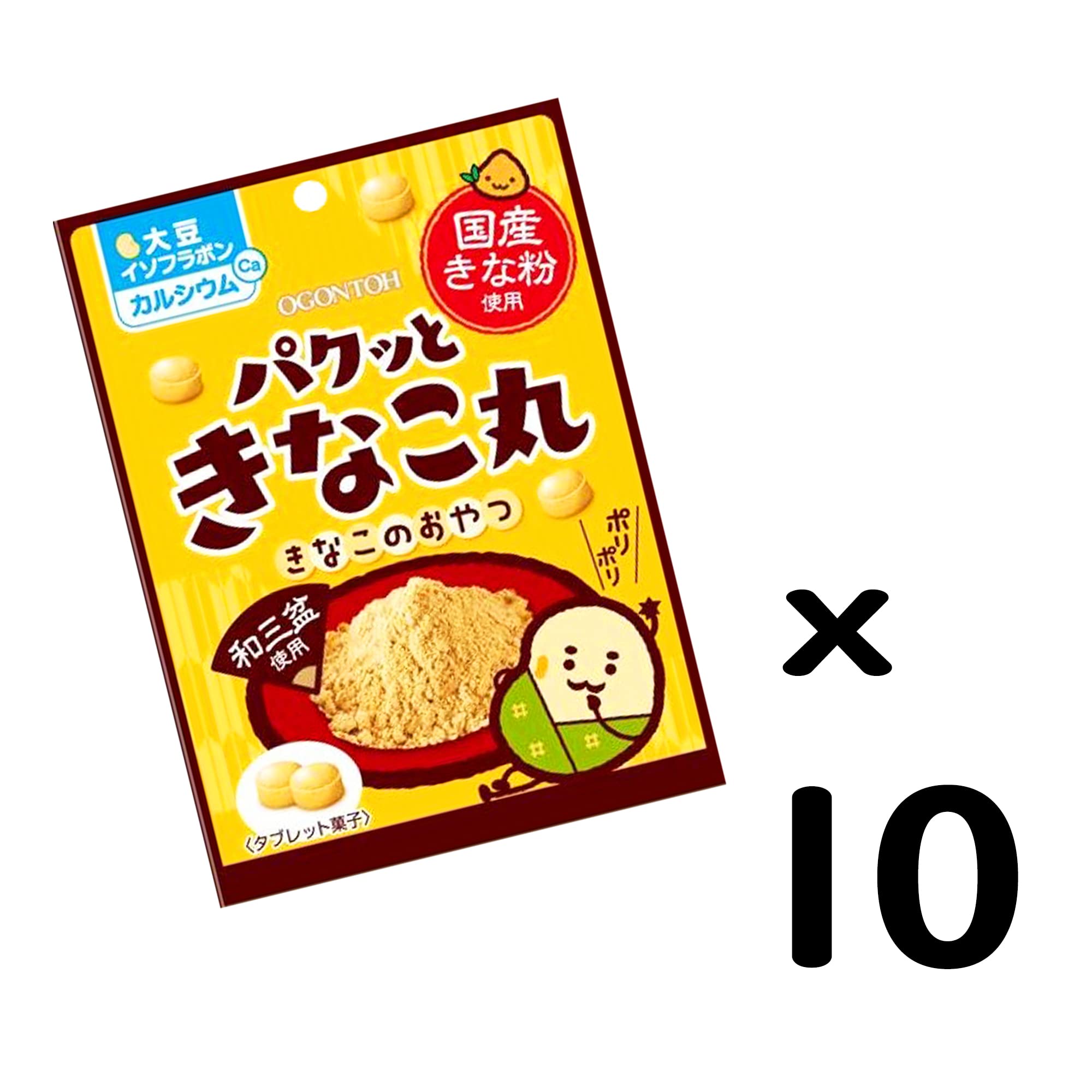 Amazon.co.jp: 黄金糖 パクッときなこ丸 30g×10袋 : 食品・飲料・お酒