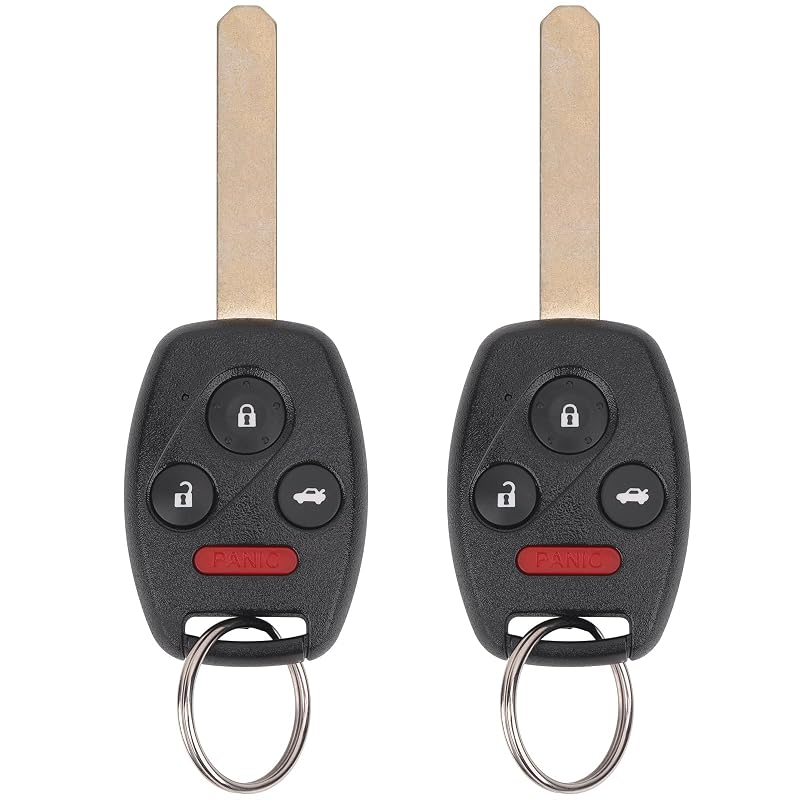 Controle Remoto Keyless Vurkcy para Honda Accord Sedan 2008–2012 e Honda Pilot 2009–2015, 4 botões, KR55WK49308, 35118-TA0-A00, kit com 2 peças