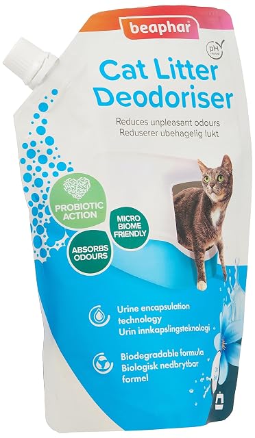 Foto 3 de 3 de Beaphar Desodorizador de Arena para Gatos Ocean Breeze 400 g, tecnología de encapsulación de orina