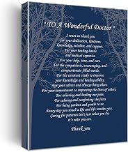 Doctor Gifts: Poem Poster Canvas Wall Art, Ready to Hang for Home/Office/Living Room Decor, Thank You Gifts, Easel & Hanging Hook