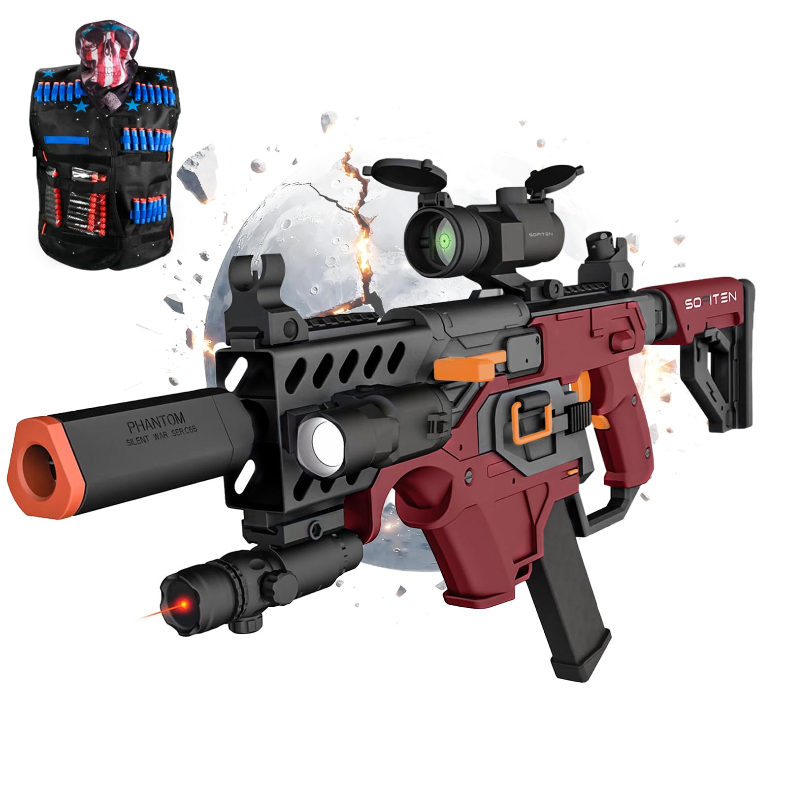 Amazon.com: SOFITEN Toy Gun Automatic Sniper Rifle with Tactical