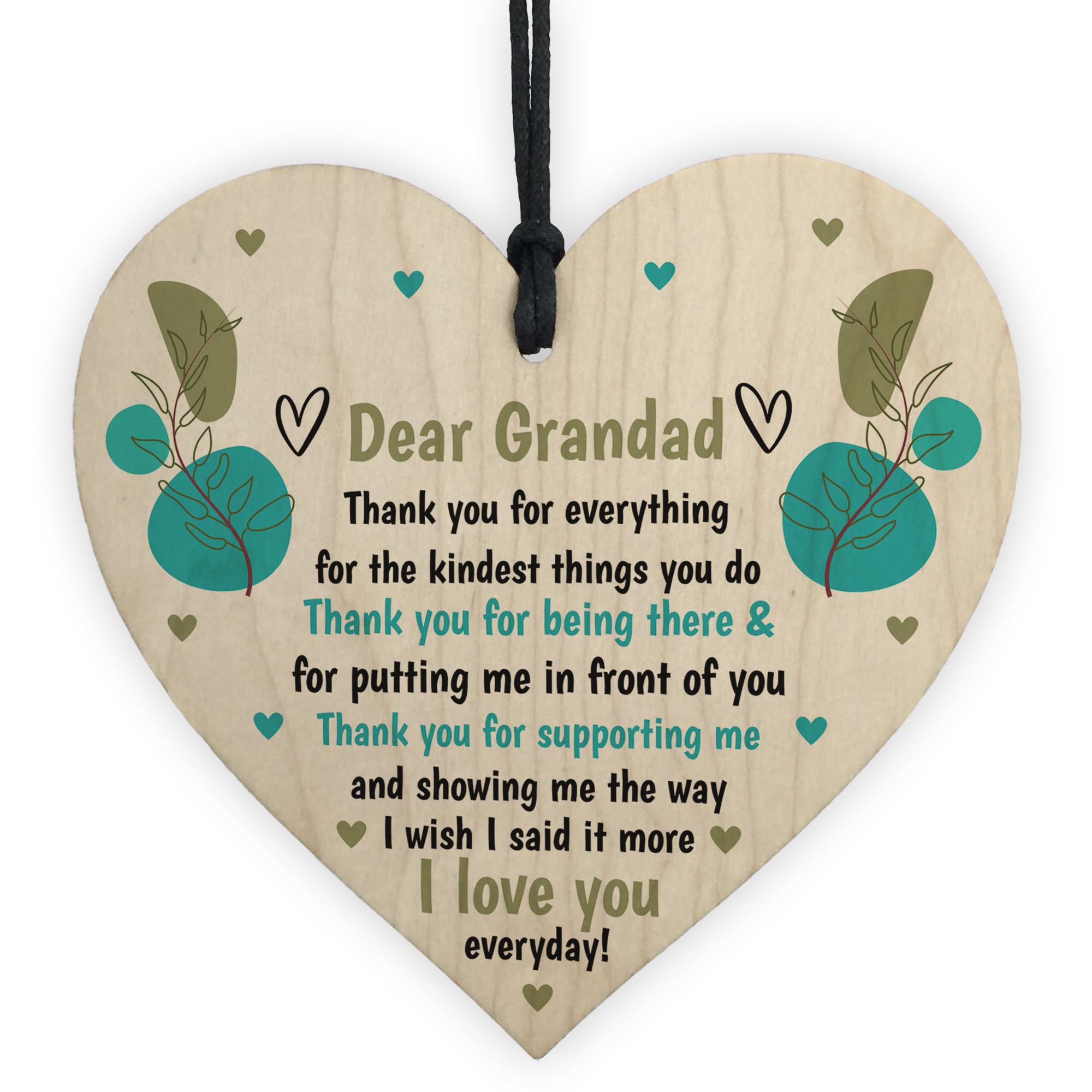 Red Ocean Cute Thank You Grandad Love You Fathers Day Birthday Christmas For Him